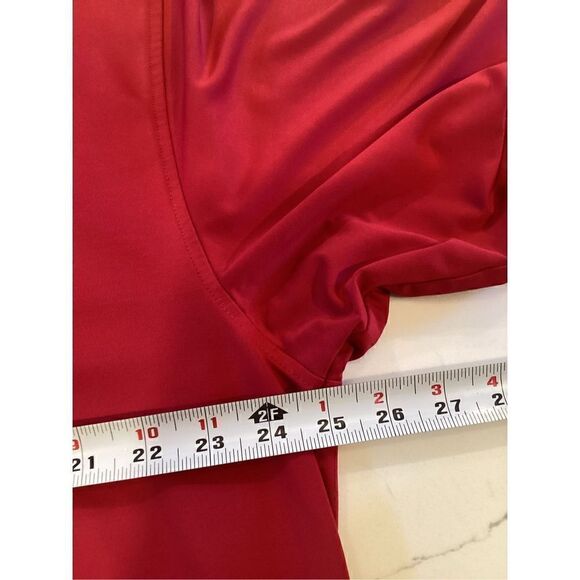 FootJoy FJ Mens Prodry Lisle Red Polo Sz L Short Sleeve Golf Stretch - Picture 8 of 10